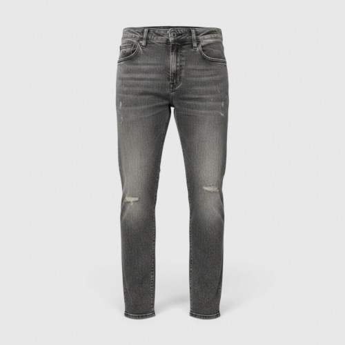 Ανδρικό Distressed Jeans – Γκρι Washed / Pre-Owned